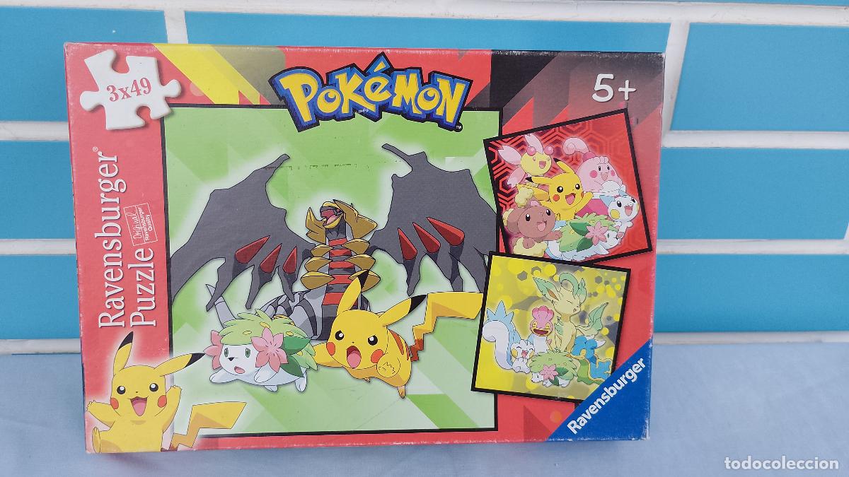 Puzzles: Antiguo set de 3 puzzles de 49 piezas de Pok&eacute;mon, Ravensburger - Foto 1
