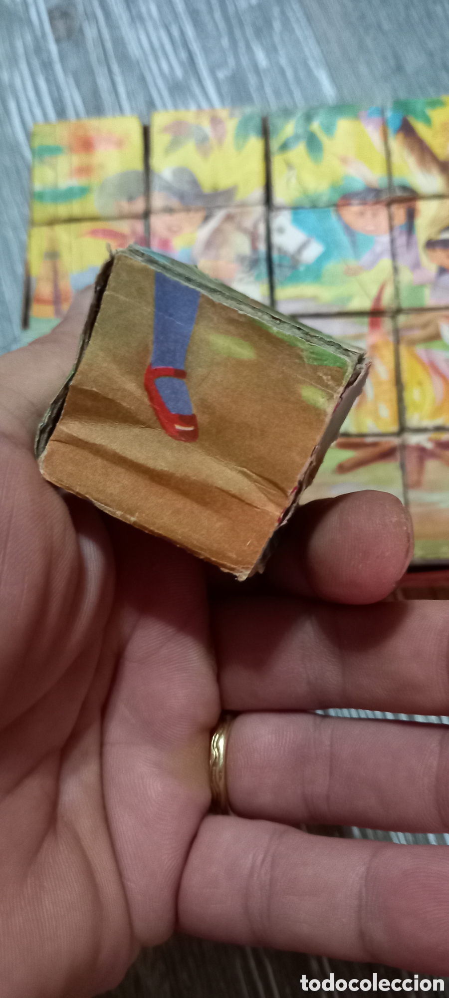 Puzzles: ANTIGUO PUZZLE DE CUBOS - Foto 10