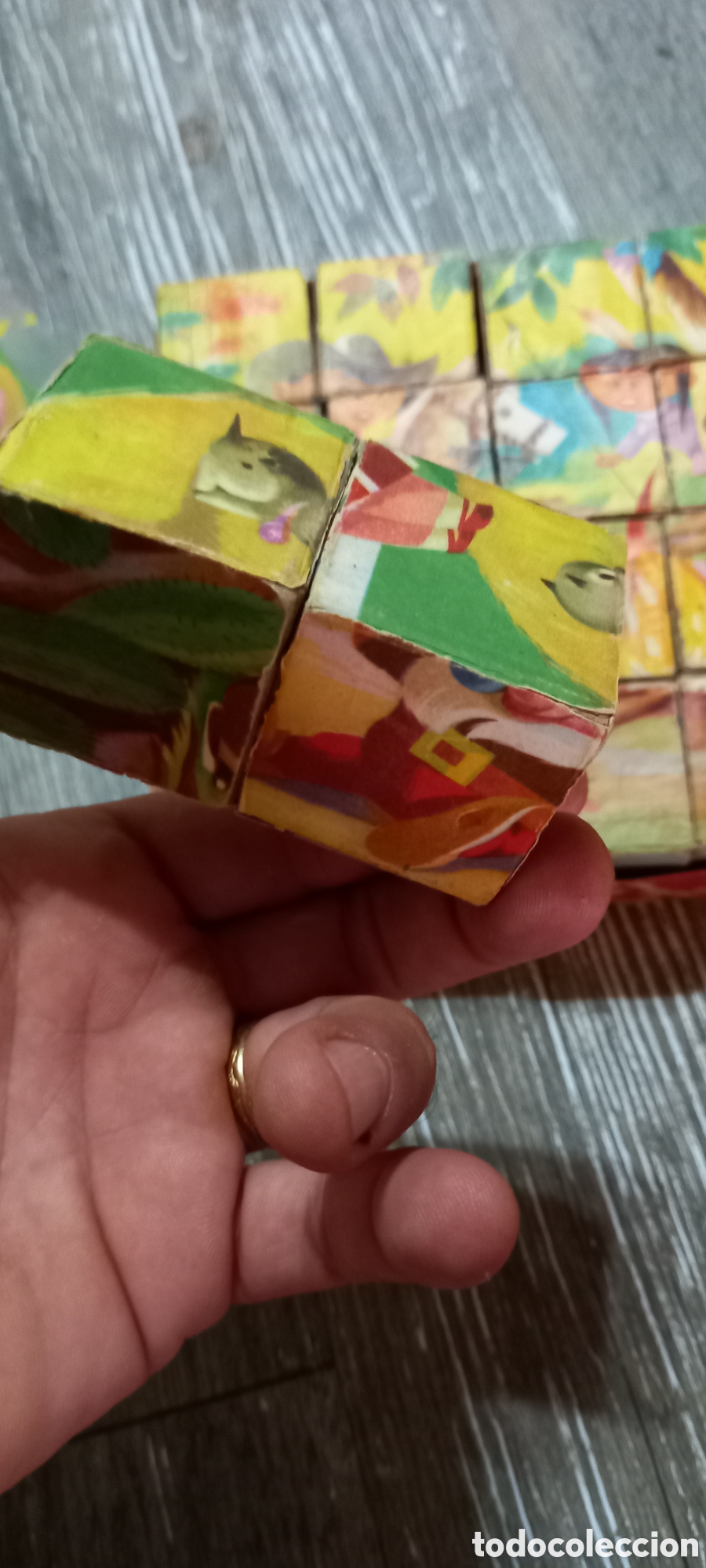 Puzzles: ANTIGUO PUZZLE DE CUBOS - Foto 12