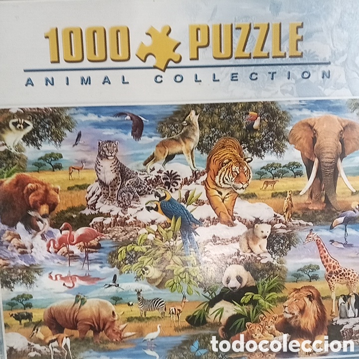 Puzzles: ANTIGUO PUZZLE DE ANIMALES 1000 PIEZAS - Foto 2