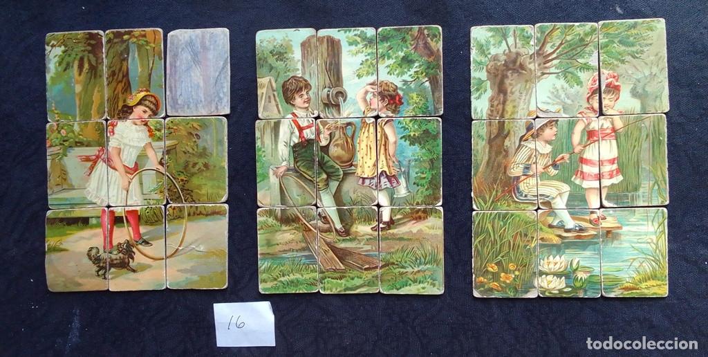 Puzzles: Lote 3 puzzles victorianos - Foto 1