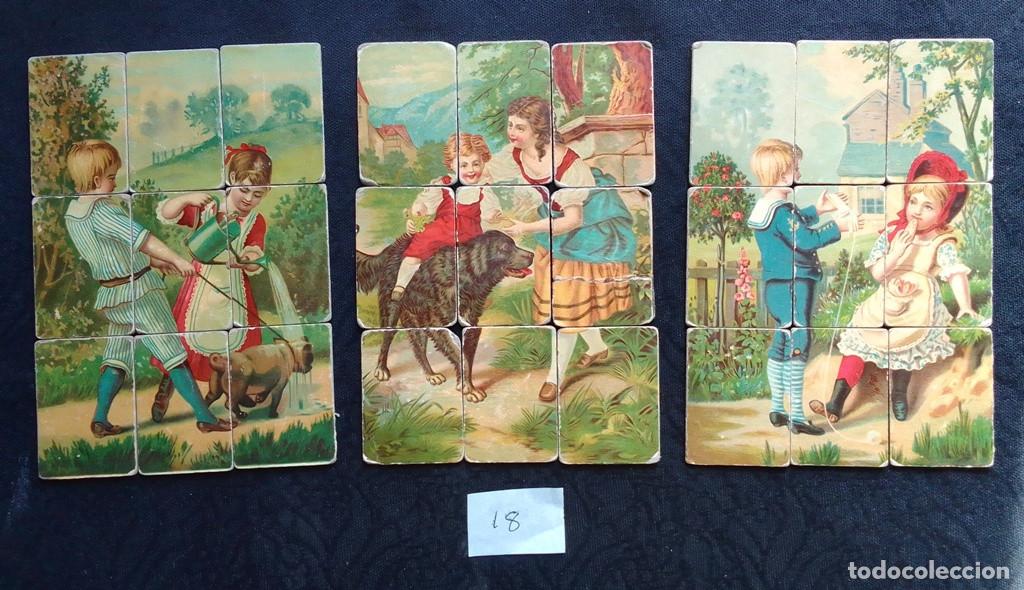 Puzzles: Lote 3 puzzles victorianos - Foto 1