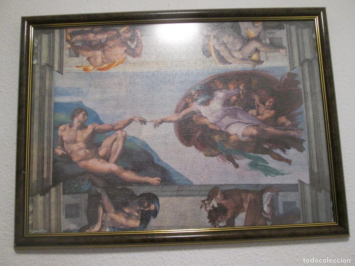 Puzzles: PUZZLE ENMARCADO LA CREACION DE ADAM - Foto 1