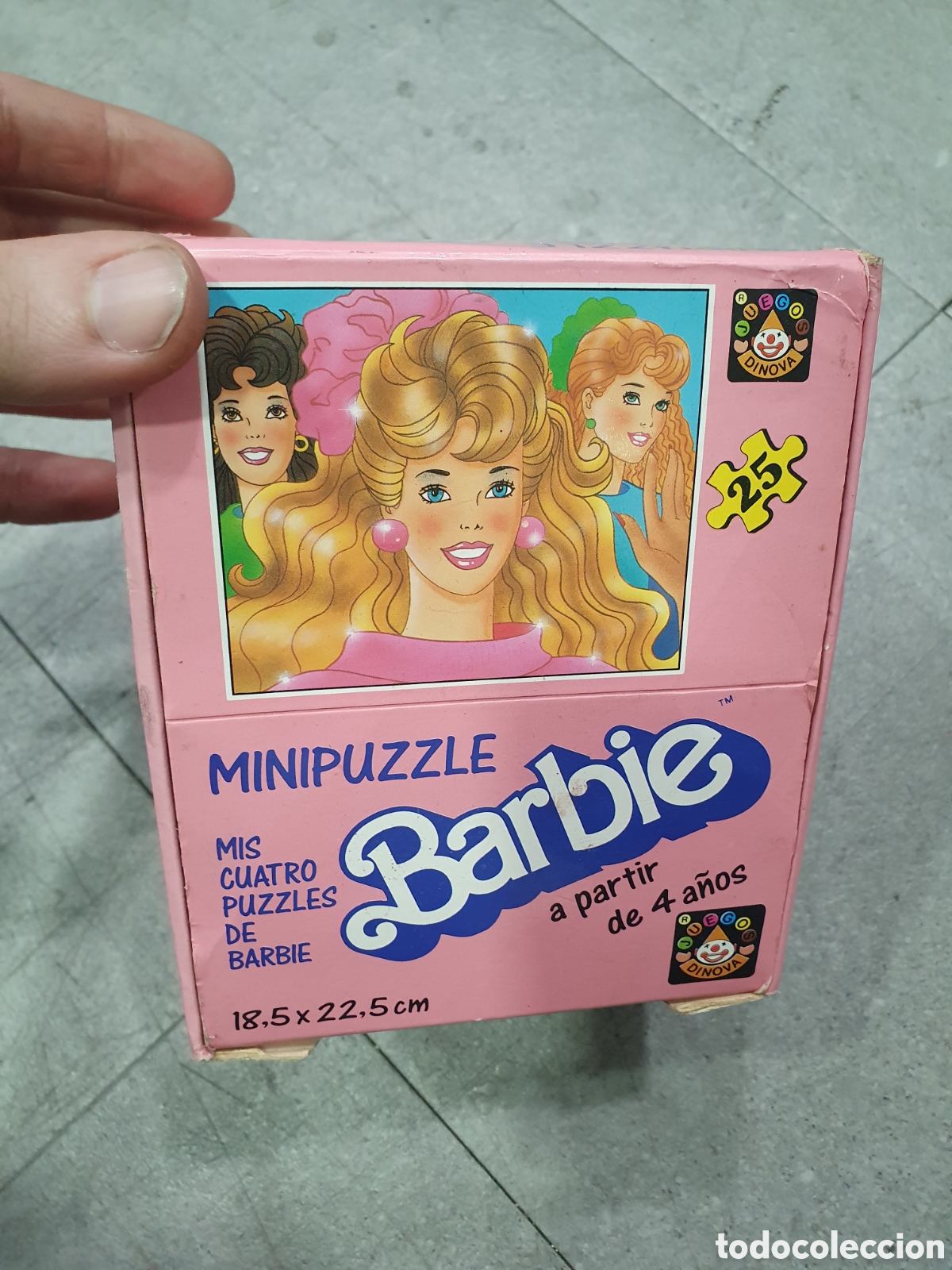 Puzzles: Caja con 4 Minipuzzles de Barbie. Dinova. (L130) - Foto 1
