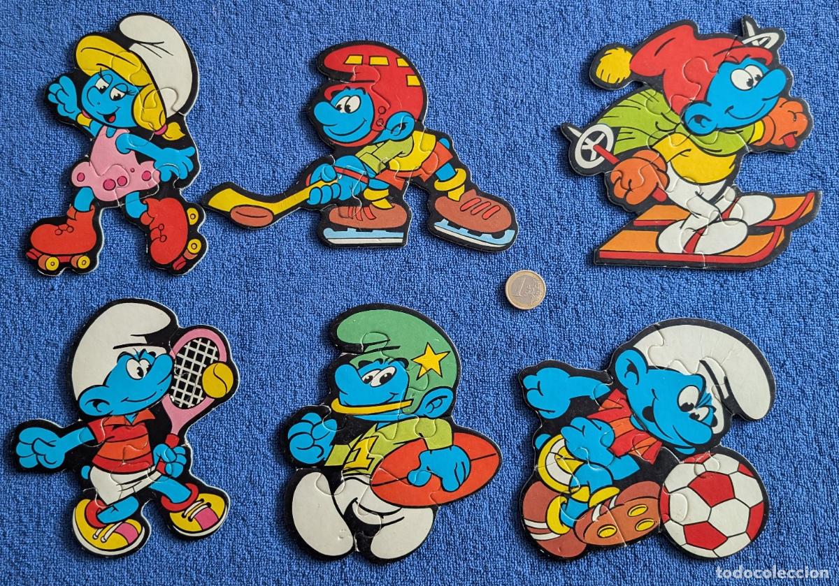 Puzzles: Los Pitufos - 6 puzzles silueta - EDUCA - Peyo - SEPP (1983) - Foto 3