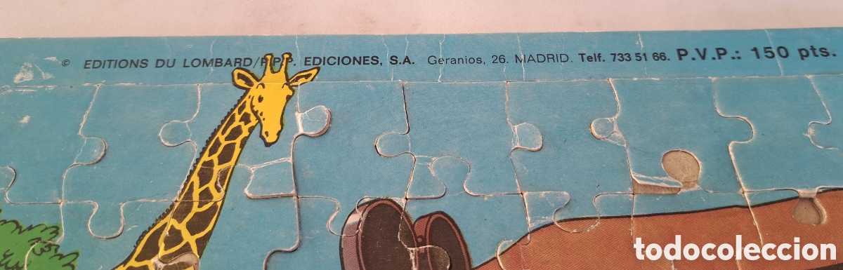 Puzzles: ANTIGUO PUZZLE DE TINTIN - PPP EDICIONES - COMPLETO - TINTIN EN EL CONGO - Foto 3
