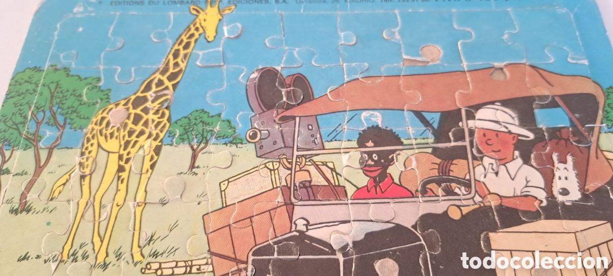 Puzzles: ANTIGUO PUZZLE DE TINTIN - PPP EDICIONES - COMPLETO - TINTIN EN EL CONGO - Foto 4