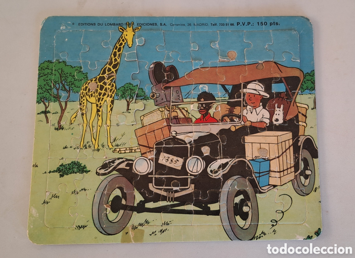 Puzzles: ANTIGUO PUZZLE DE TINTIN - PPP EDICIONES - COMPLETO - TINTIN EN EL CONGO - Foto 1