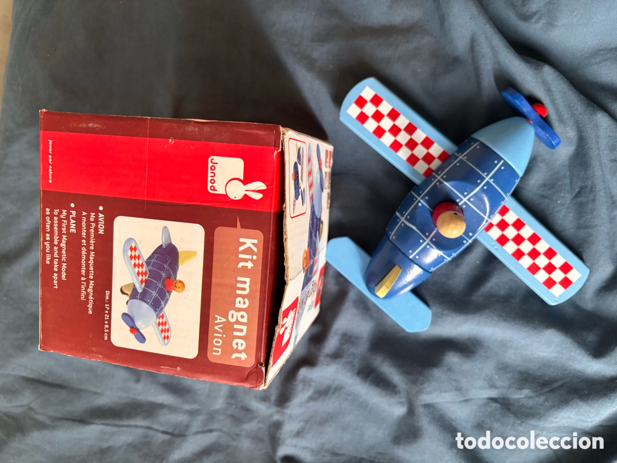 Puzzles: Kit Avi&oacute;n Magn&eacute;tico Janod Madera - Foto 1