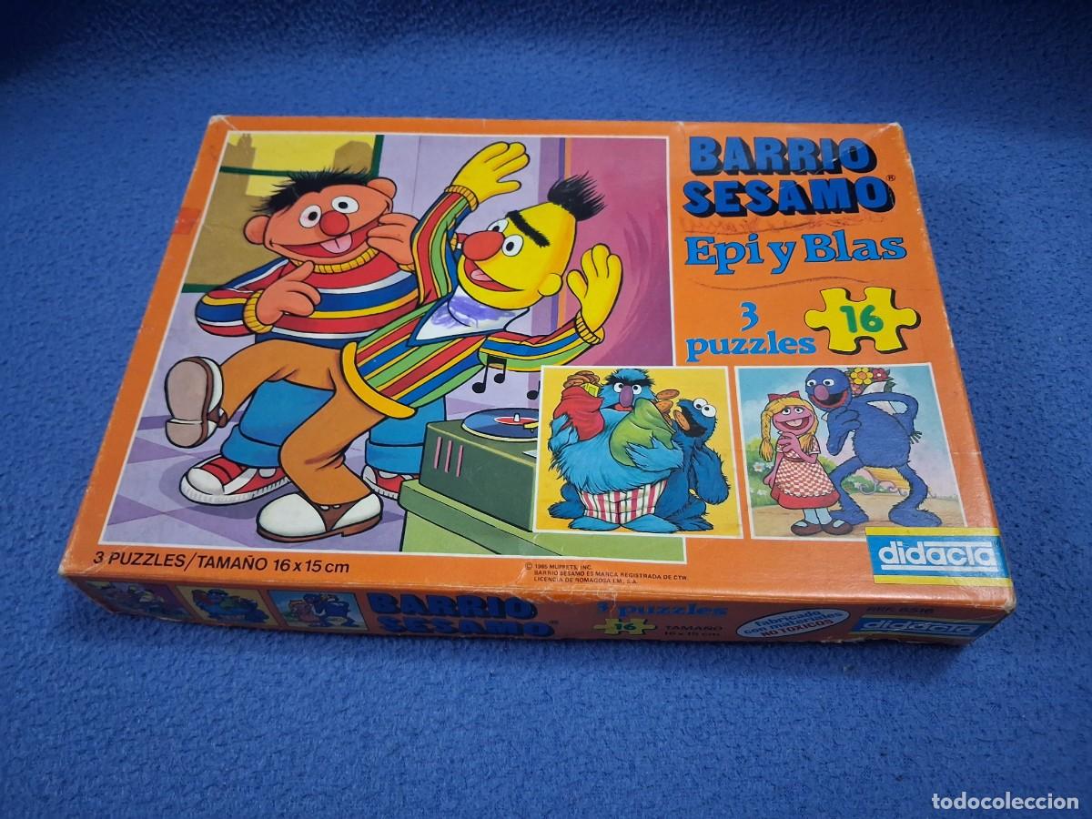 Puzzles: 3 PUZZLES BARRIO SESAMO CASA DIDACTA. - Foto 1