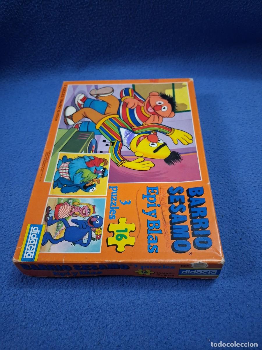 Puzzles: 3 PUZZLES BARRIO SESAMO CASA DIDACTA. - Foto 2