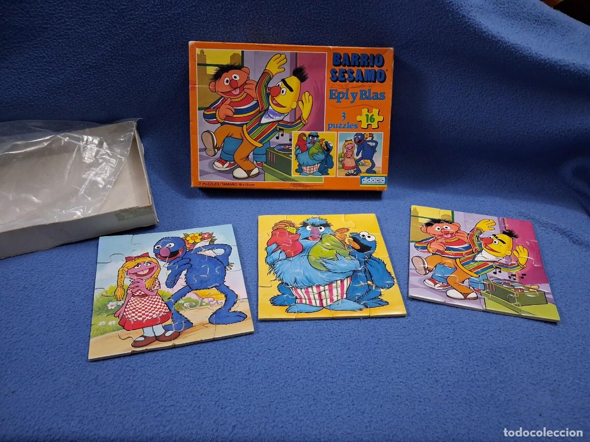 Puzzles: 3 PUZZLES BARRIO SESAMO CASA DIDACTA. - Foto 5