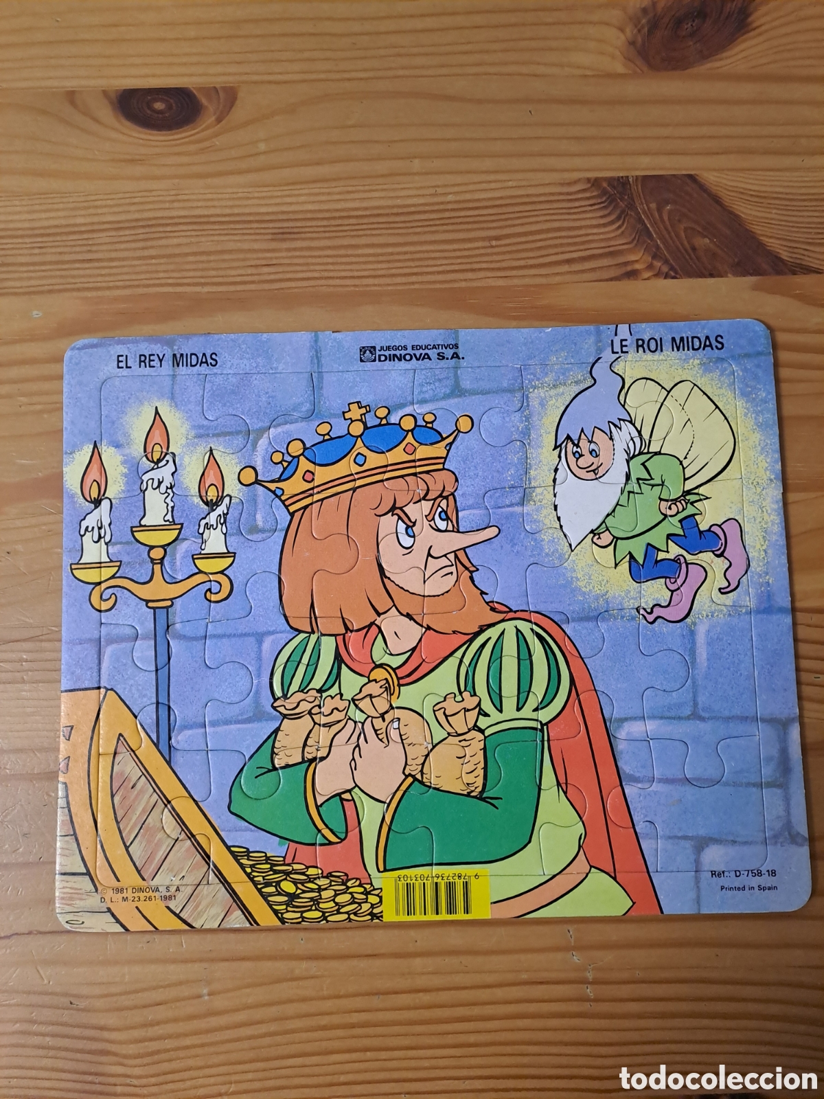 Puzzles: Puzzle Dinova tema El rey midas. 1981. - Foto 1