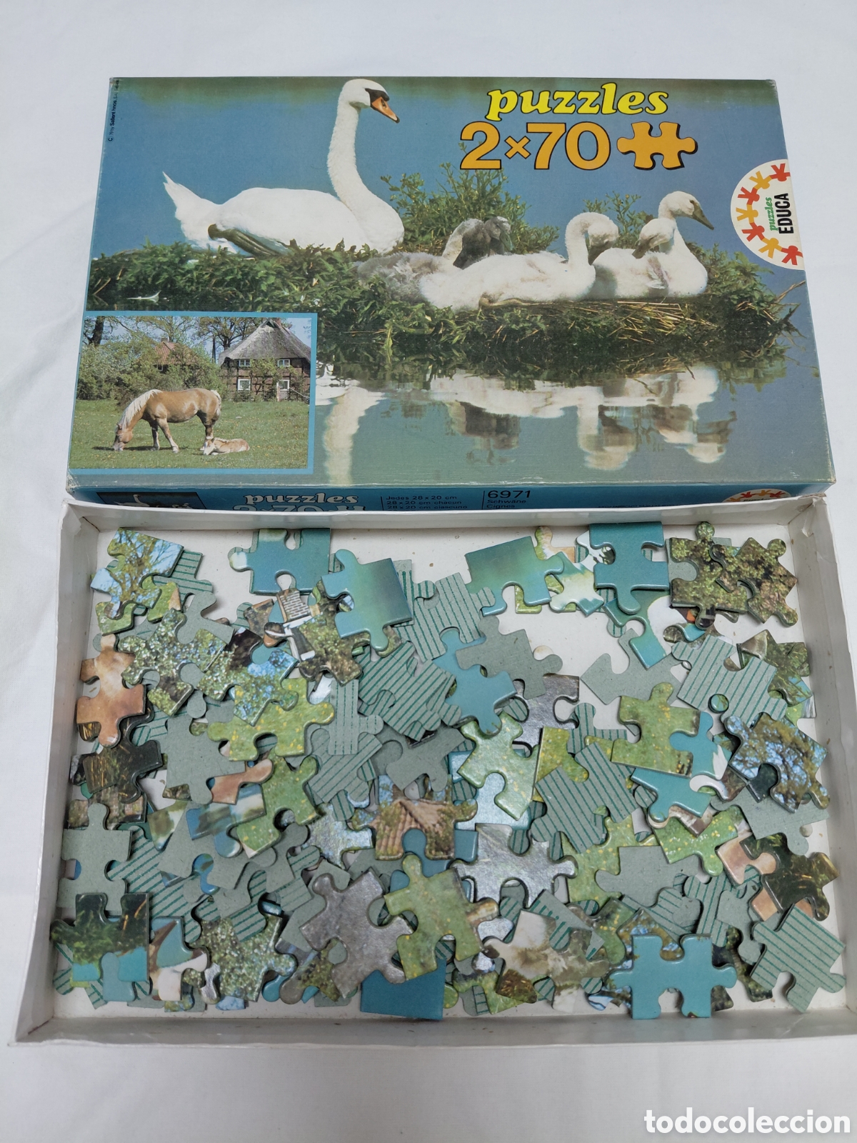 Puzzles: Puzzle Educa 2x70. A&ntilde;os 80. - Foto 2
