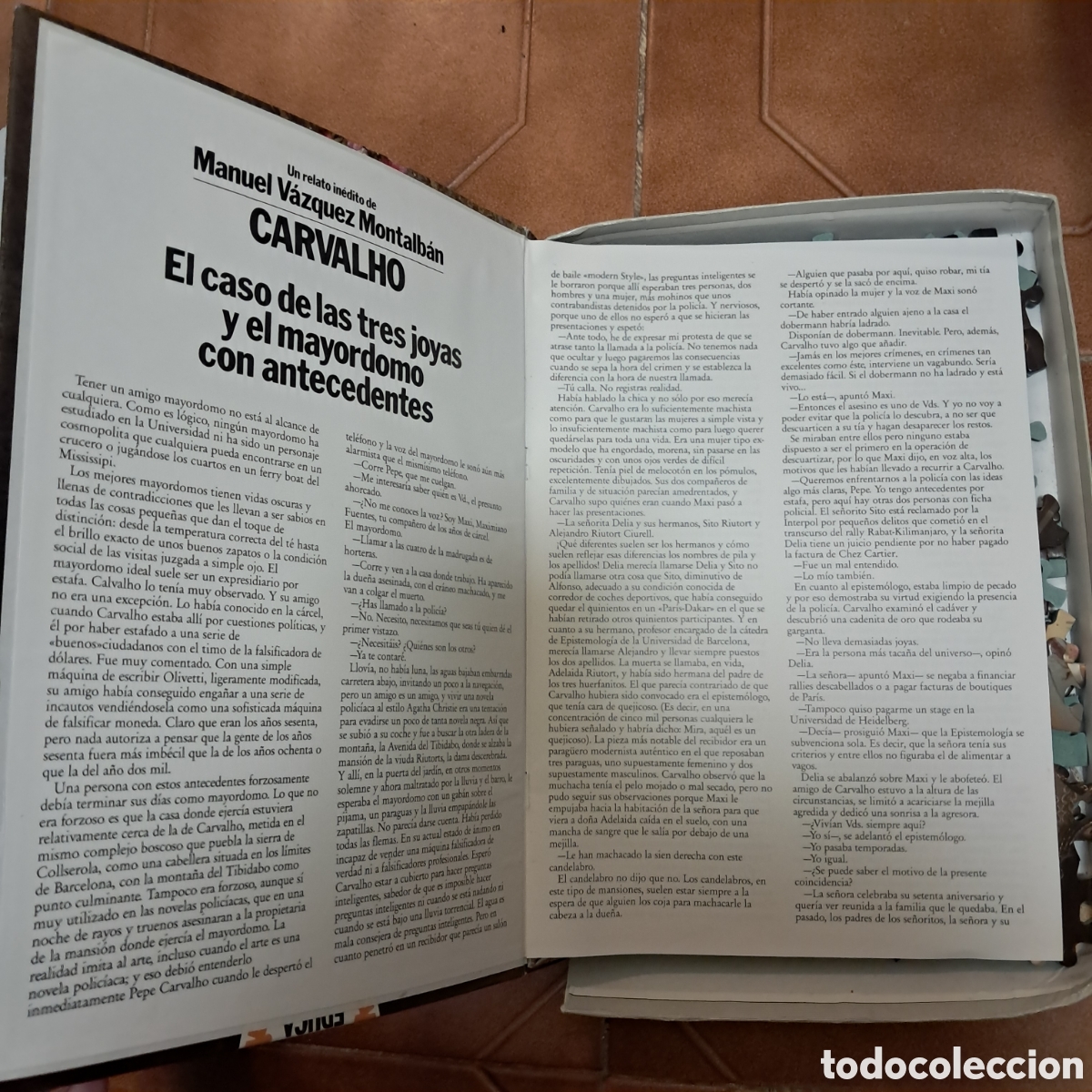 Puzzles: libro puzzle CARVALHO serie enigma EDUCA 1989 - Foto 2