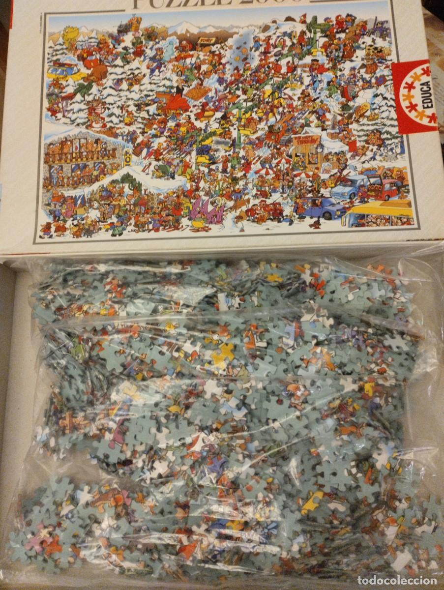 Puzzles: Puzzle 2000 Educa Pista de esqui loca - Foto 1