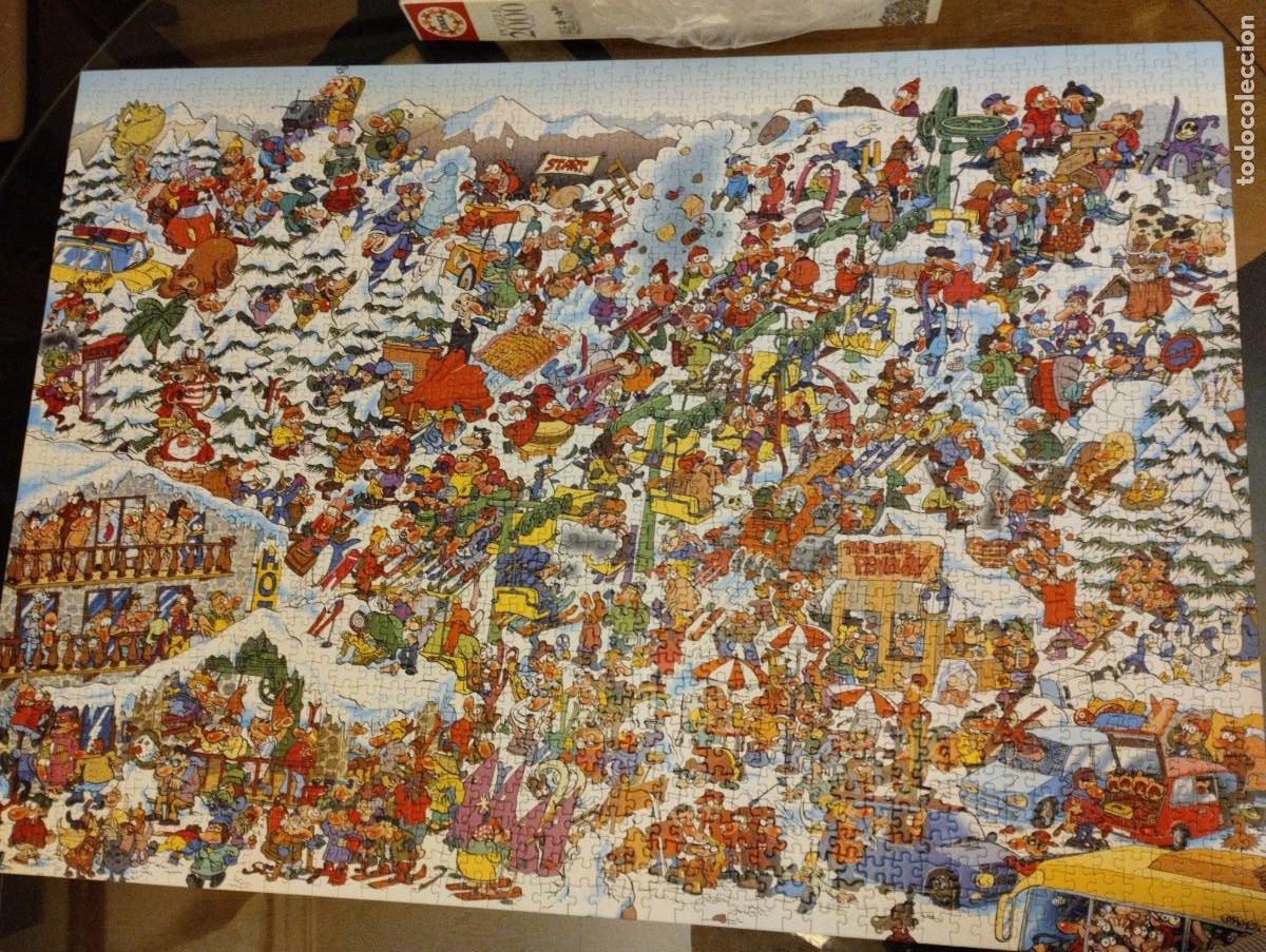 Puzzles: Puzzle 2000 Educa Pista de esqui loca - Foto 2