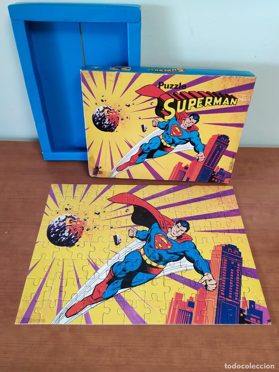 Puzzles: PUZZLE SUPERMAN DE BORRAS COMPLETO 96 PIEZAS 40X28 - Foto 1