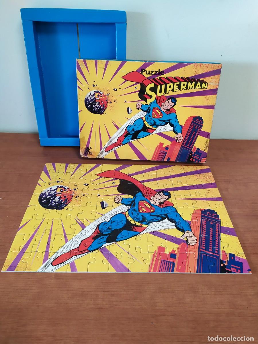 Puzzles: PUZZLE SUPERMAN DE BORRAS COMPLETO 96 PIEZAS 40X28 - Foto 2