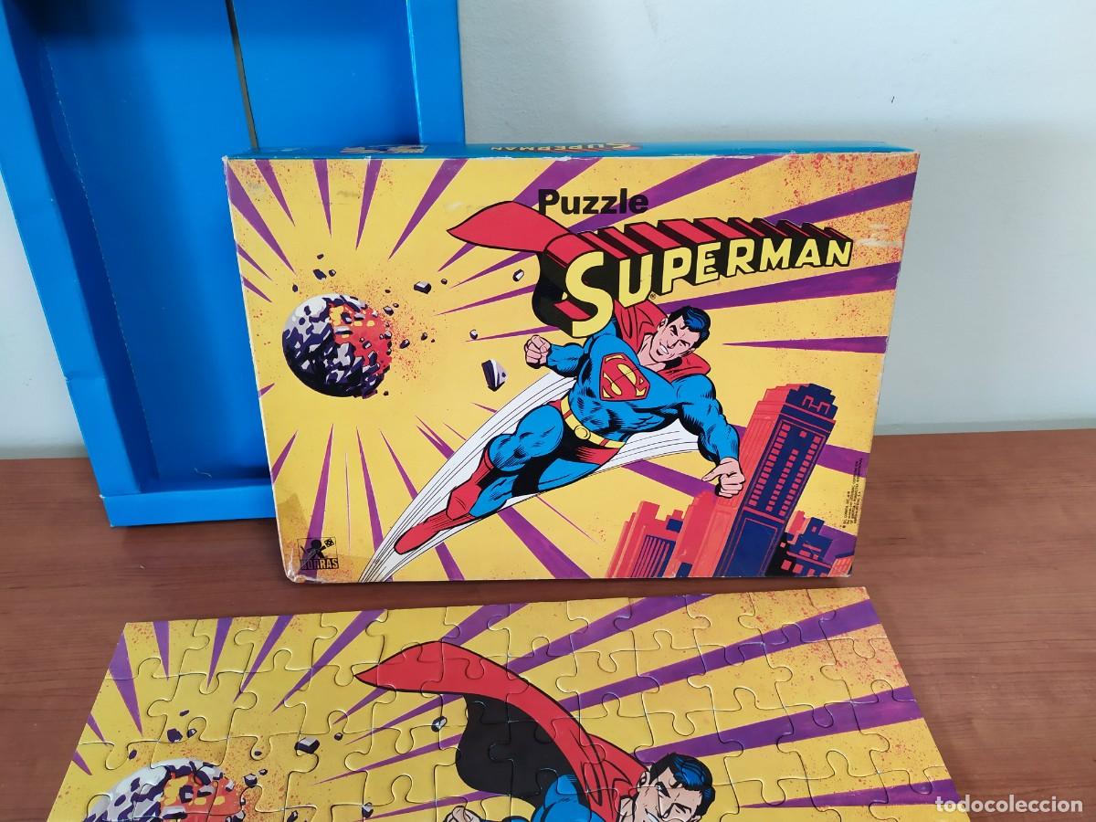 Puzzles: PUZZLE SUPERMAN DE BORRAS COMPLETO 96 PIEZAS 40X28 - Foto 5