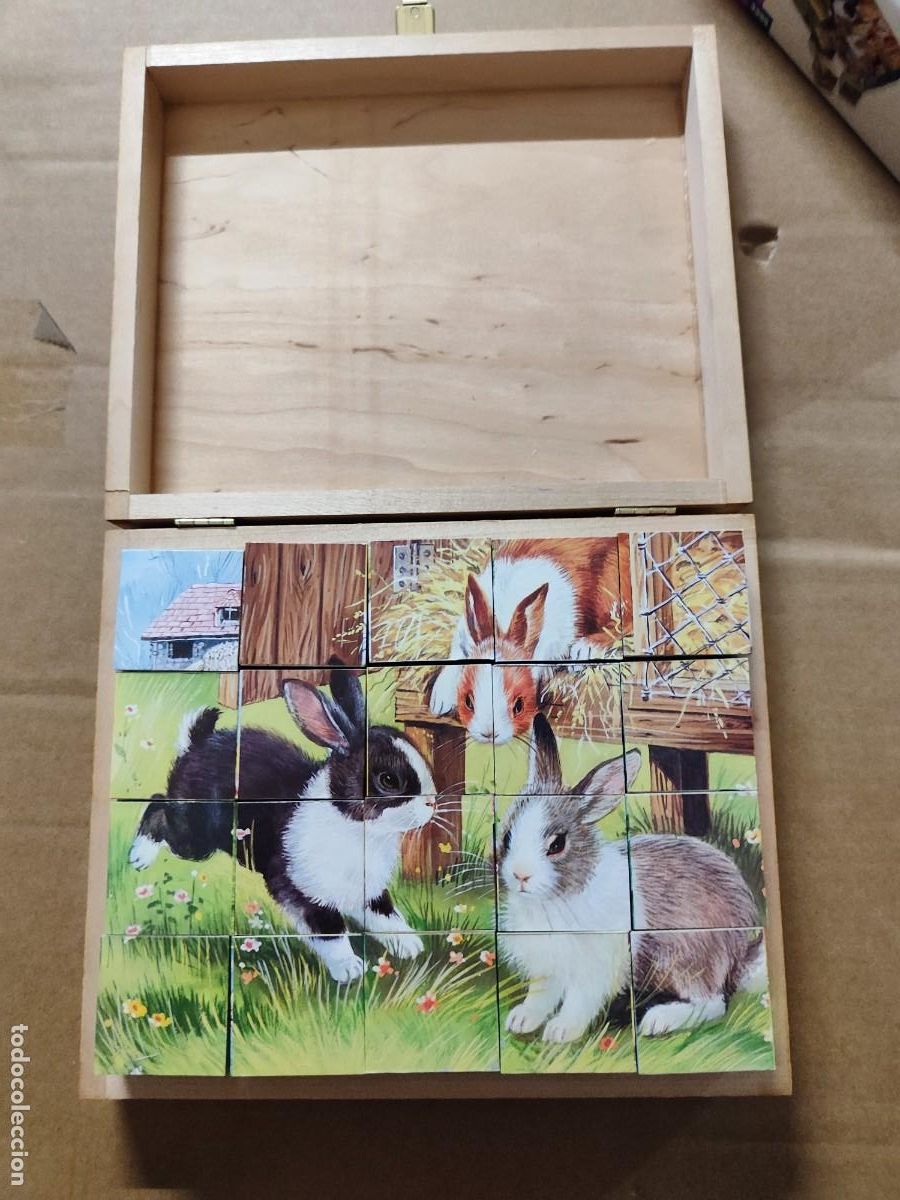 Puzzles: ROMPECABEZAS 20 CUBOS DE MADERA ILUSTRADOS - Foto 3