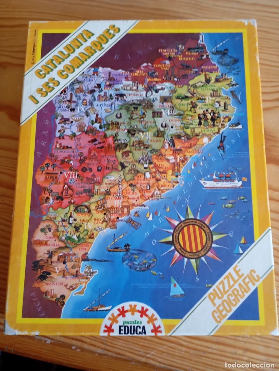 Puzzles: Puzle geogr&aacute;fico. Catalunya i ses comarques. - Foto 1