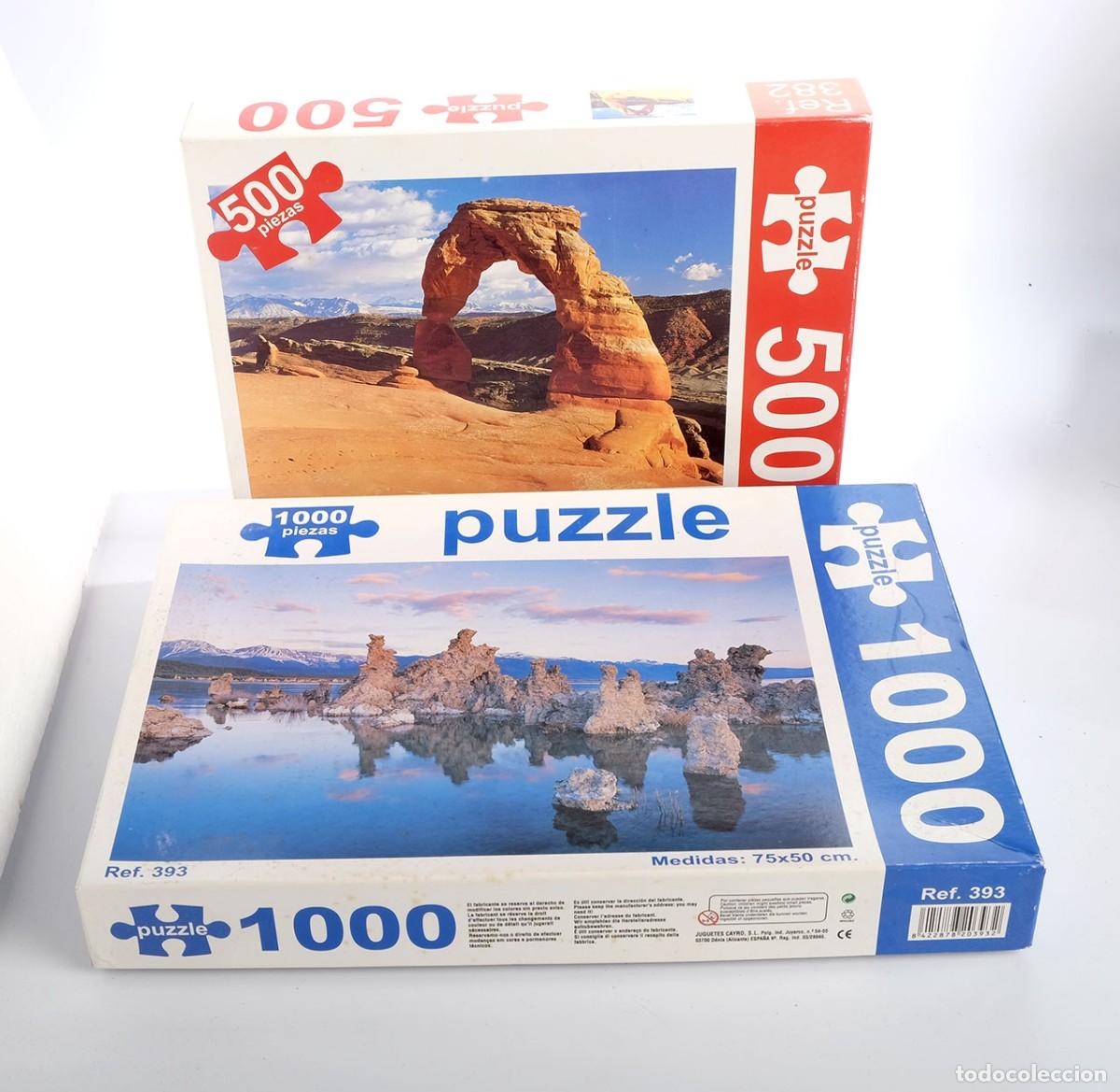 Puzzles: 2 puzzles. Uno de 1000 piezas y otro de 500 - Foto 1