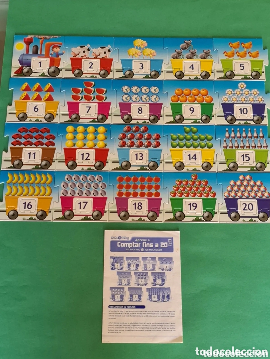 Puzzles: Puzzle Aprenc a comptar fins a 20. Completo. - Foto 2