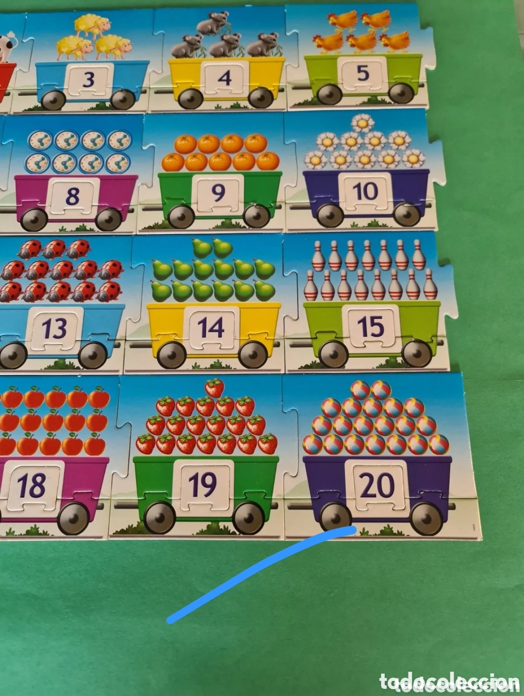 Puzzles: Puzzle Aprenc a comptar fins a 20. Completo. - Foto 5