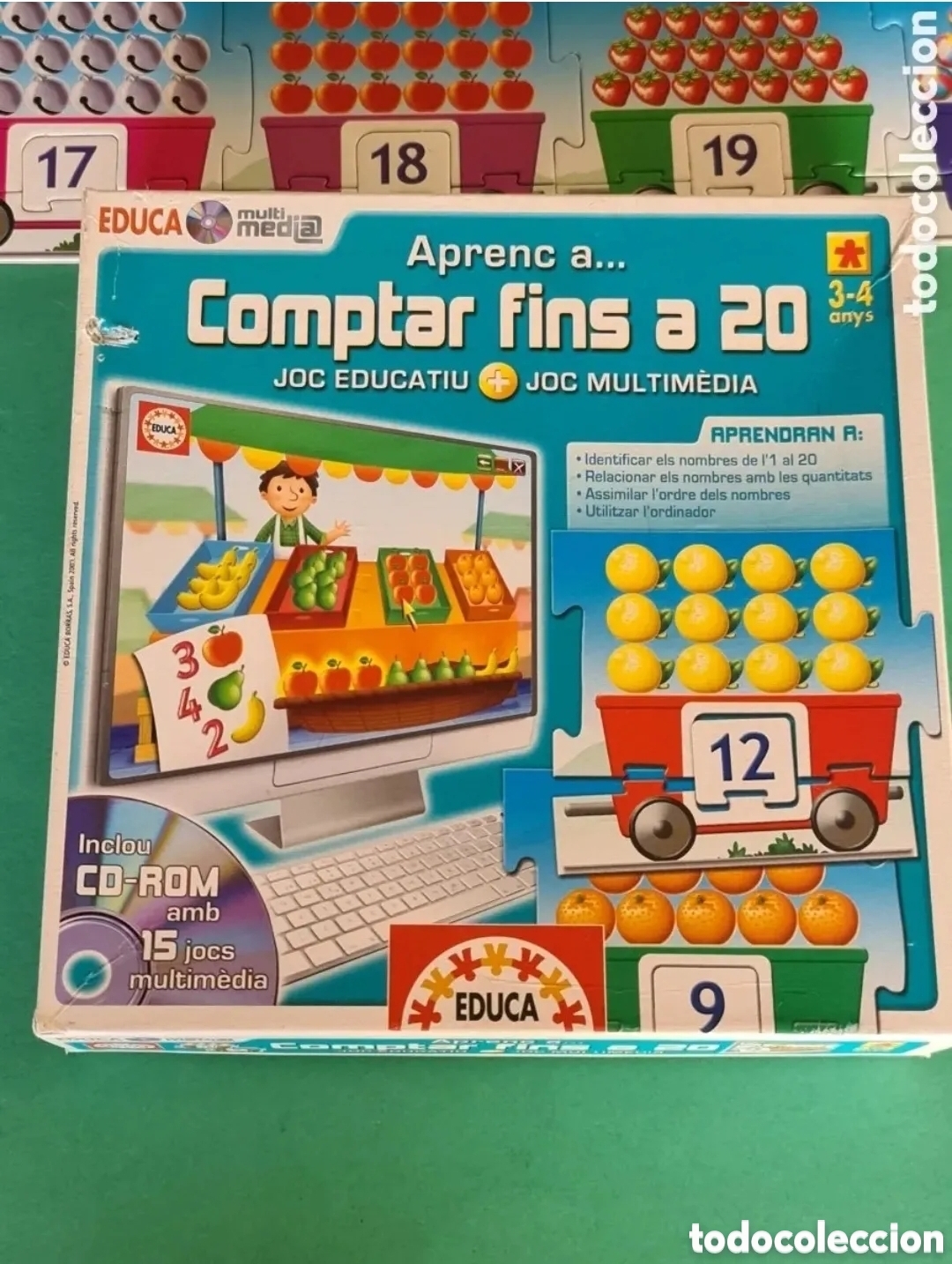Puzzles: Puzzle Aprenc a comptar fins a 20. Completo. - Foto 1