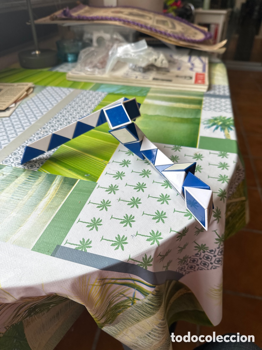 Puzzles: Juguete a&ntilde;os 70 puzzle serpiente azul - Foto 2