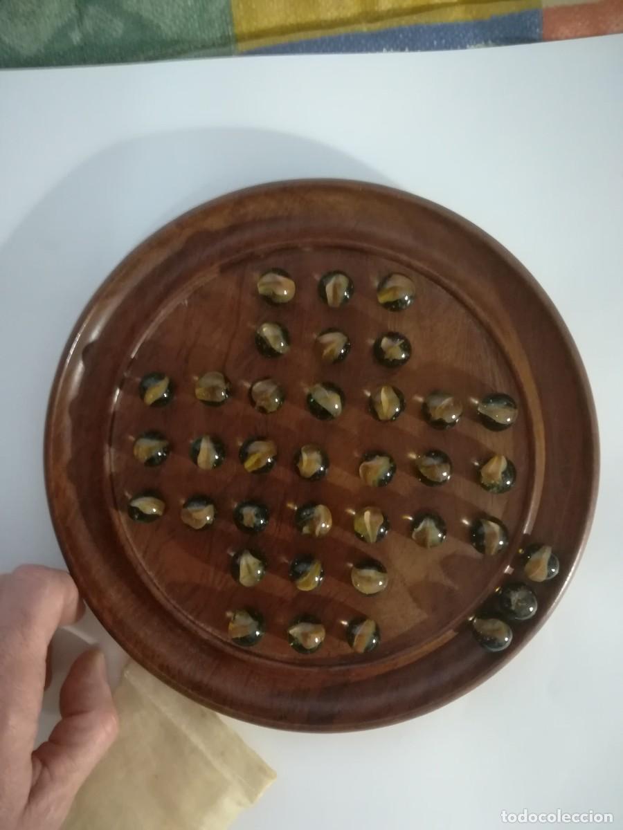 Puzzles: SOLITARIO CANICAS MADERA NUEVO - Foto 1