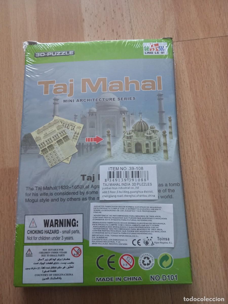 Puzzles: Puzzle 3D Taj Mahal. Nuevo con precinto - Foto 2