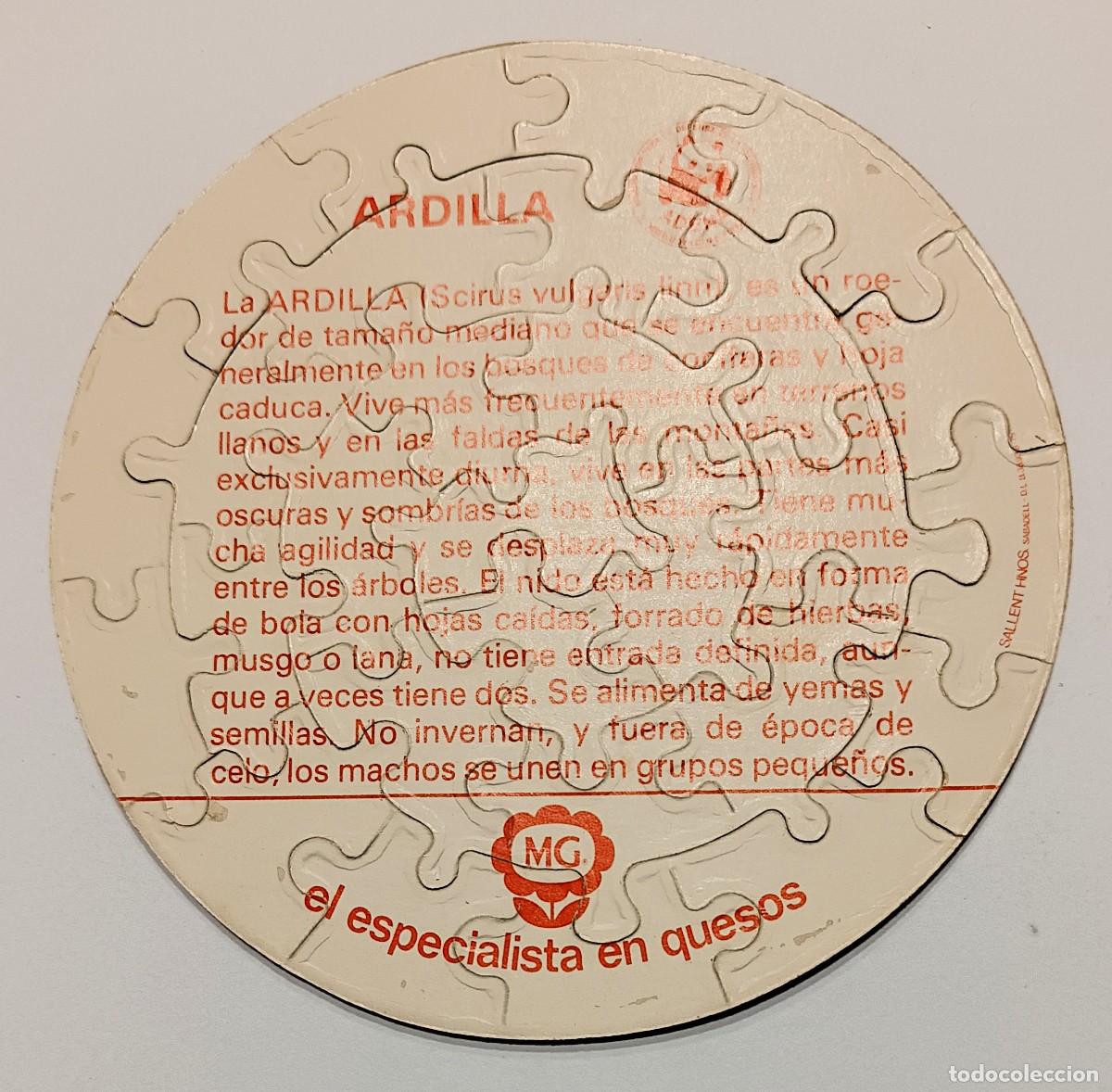Puzzles: PUZZLE PROMOCIONAL QUESOS MG : ARDILLA - Foto 2