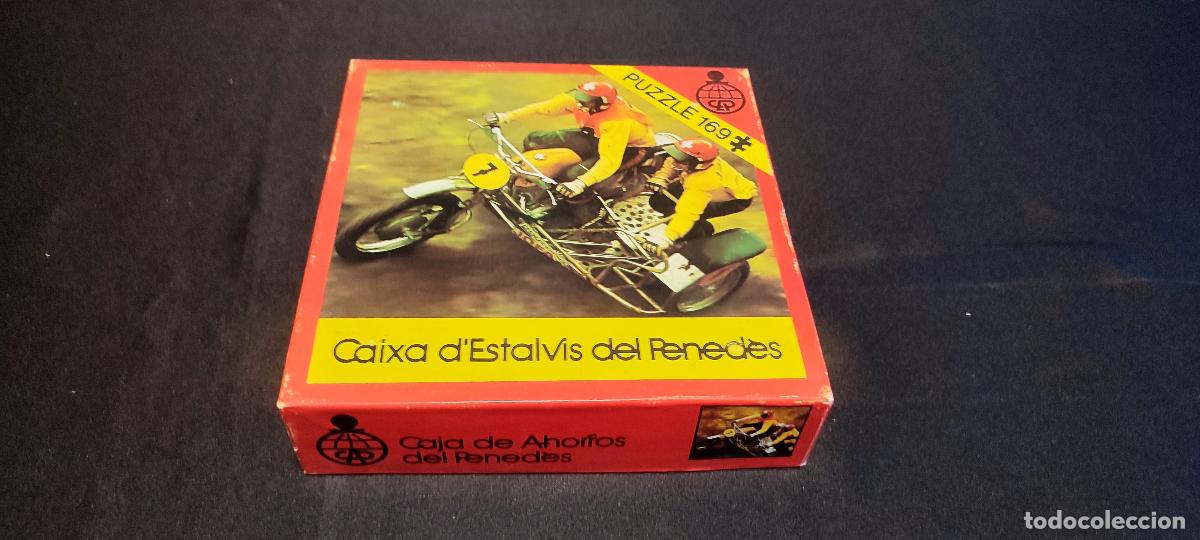 Puzzles: Puzzle motocross promocional caixa d'estalvis del penedes vintage completo