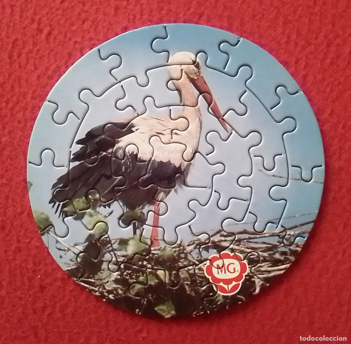 Puzzles: ANTIGUO PUZLE PUZZLE JUGUETE TOY ROMPECABEZAS QUESOS MG ADENA..CIG&Uuml;E&Ntilde;A STORK CIGOGNE..FAUNA FAUNE...