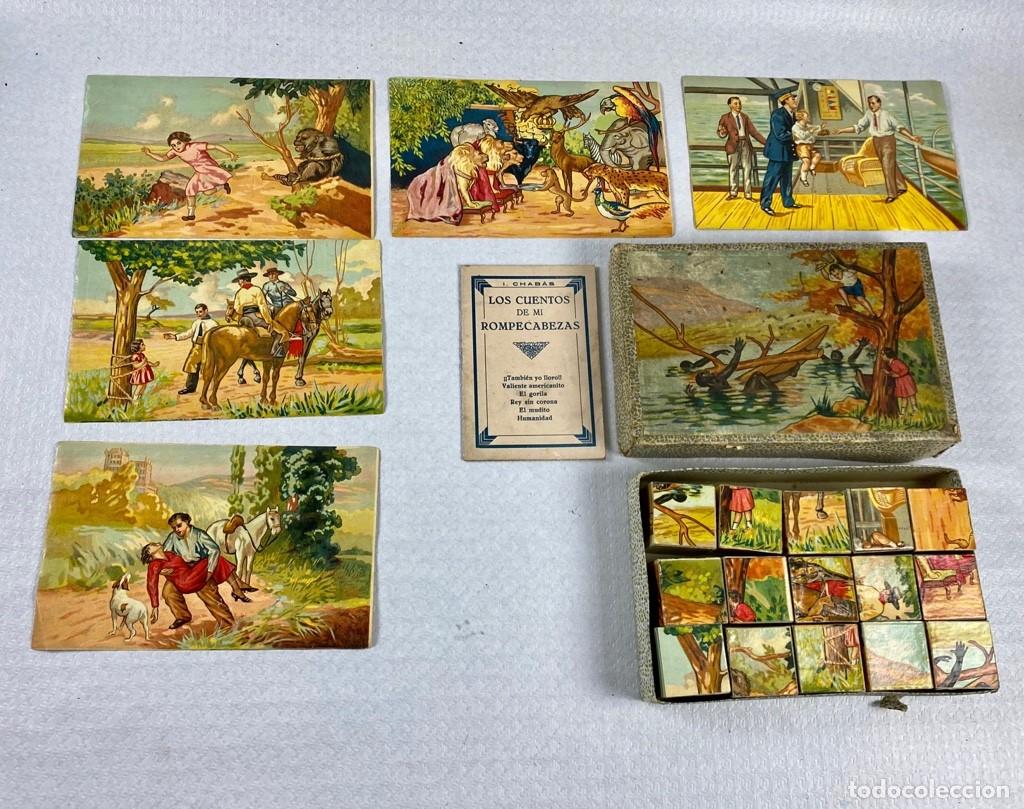 Puzzles: Rompecabezas de cart&oacute;n en cubos inicios de los a&ntilde;os 50 Espa&ntilde;a