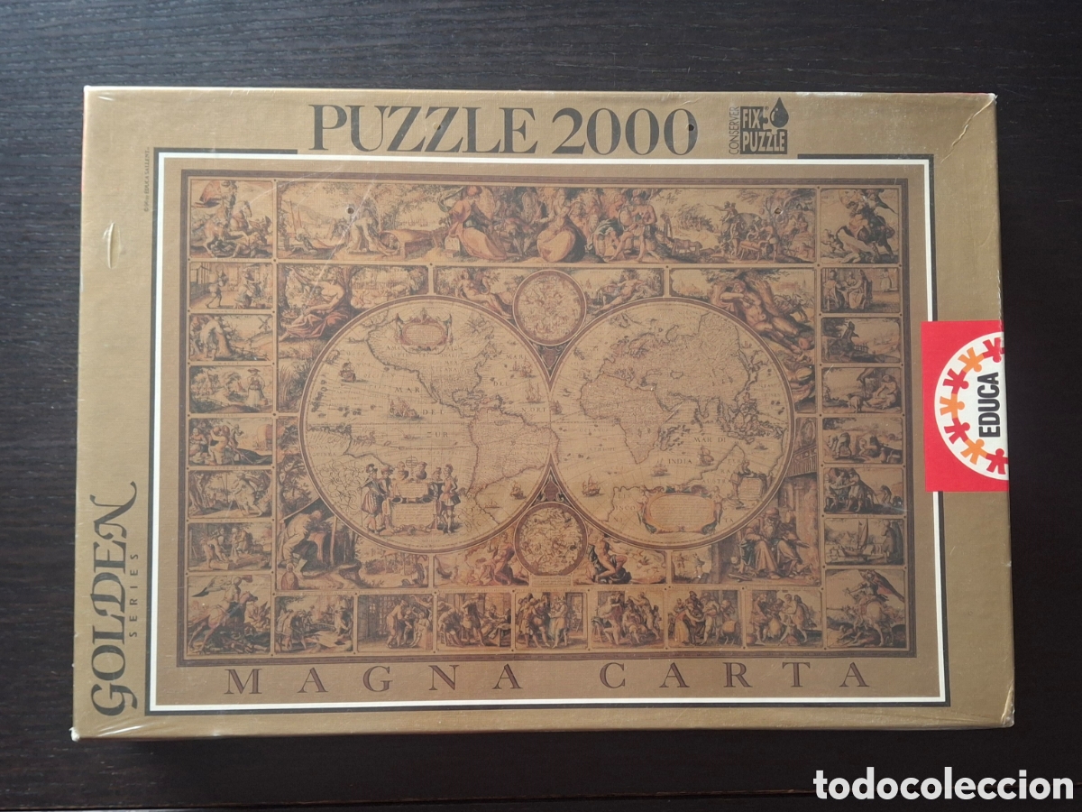 Puzzles: EDUCA MAGNA CARTA - PUZZLE PUZLE 2000 PIEZAS - MAPA ANTIGUO - GOLDEN SERIES - PRECINTADO