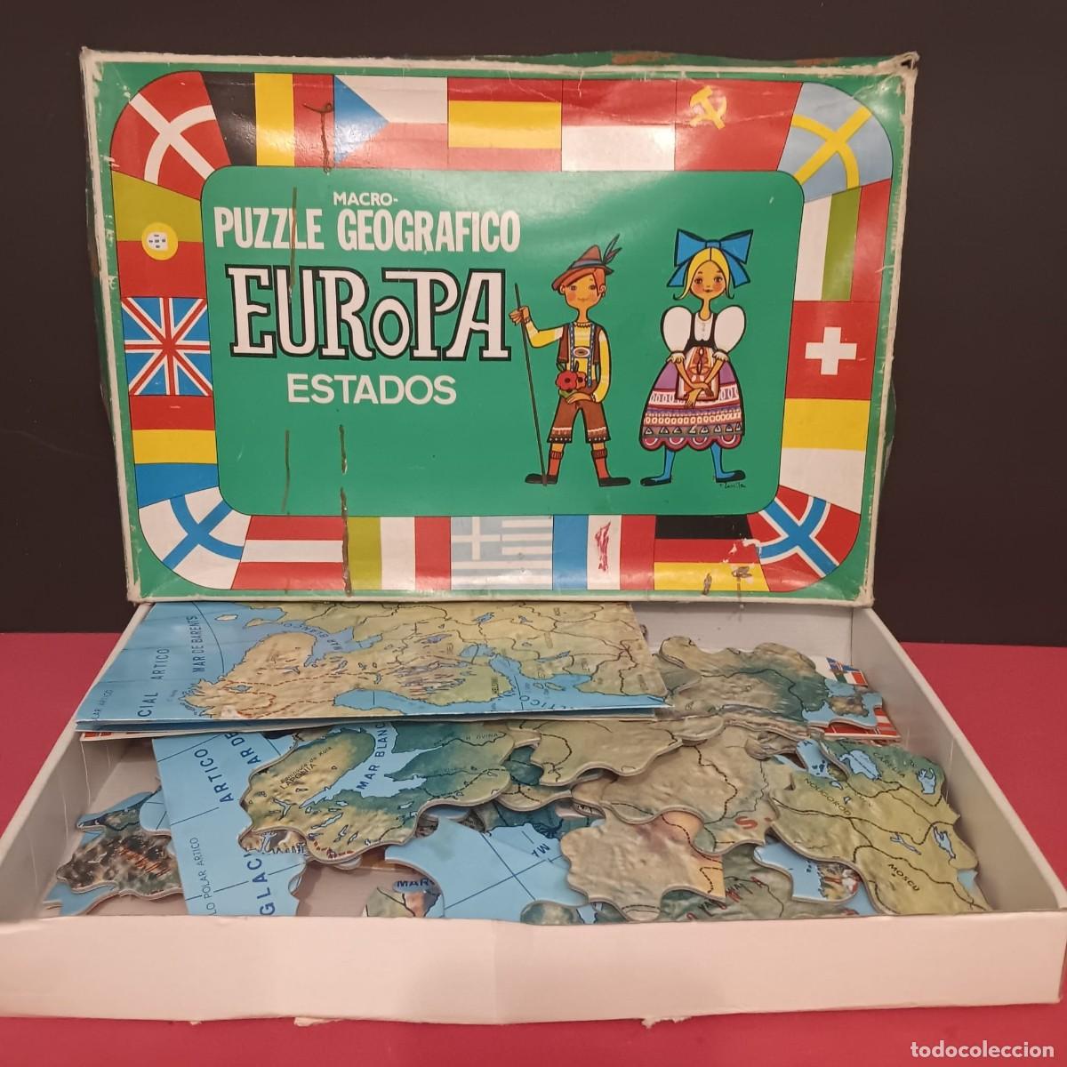 Puzzles: PUZZLE ROMPECABEZAS MACRO PUZZLE GEOGRAFICO EUROPA ESTADOS DALMAU A&Ntilde;OS 80