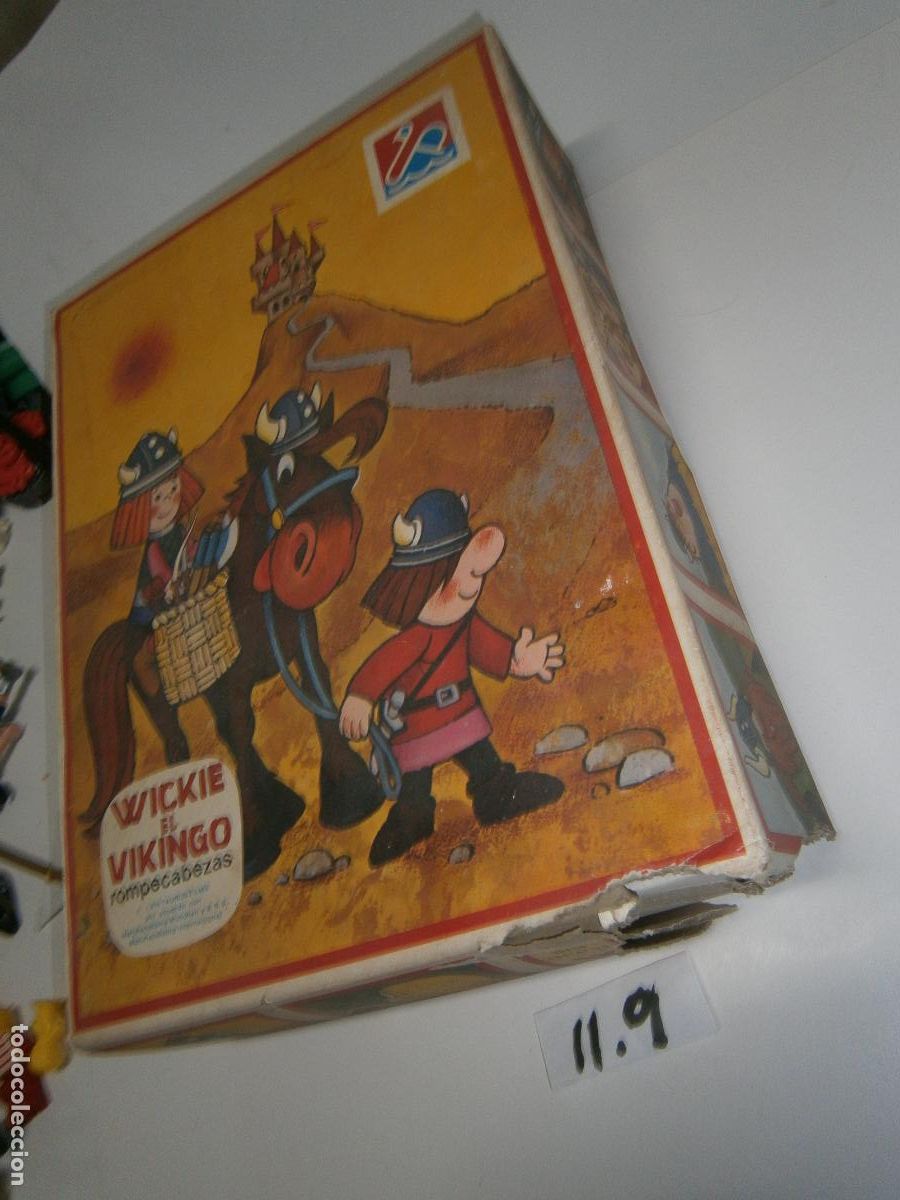 Puzzles: ANTIGUO ROMPECABEZAS DE CUBO WICKIE EL VINKINGO - Foto 3
