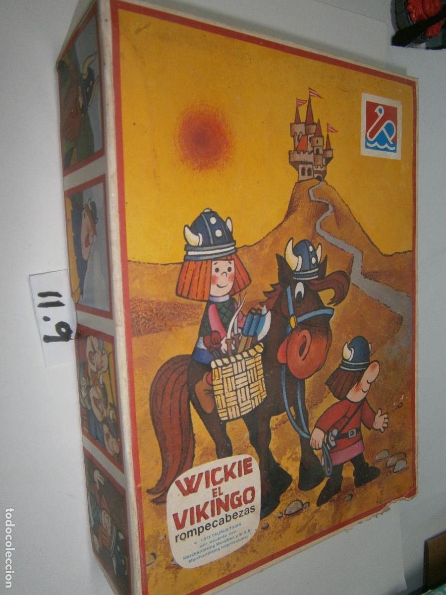 Puzzles: ANTIGUO ROMPECABEZAS DE CUBO WICKIE EL VINKINGO - Foto 1