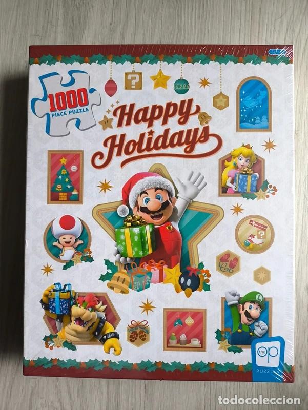 Puzzles: Puzzle 1000 piezas Super Mario Happy holidays nuevo