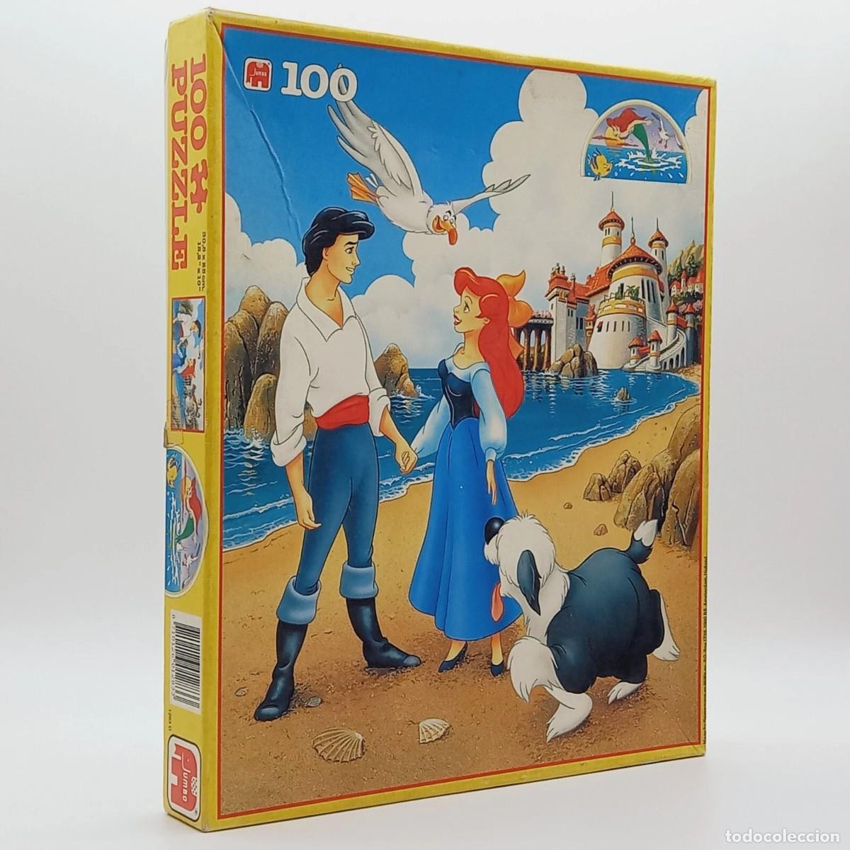 Puzzles: Puzzle 100 Piezas Little Mermaid LA SIRENITA Disney Jumbo Vintage Made in Holland 90s completo