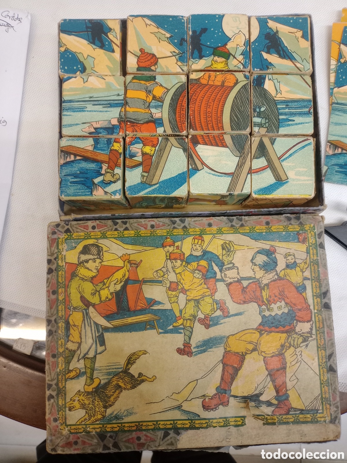 Puzzles: Puzzle antiguo con 12 cubos - Foto 6