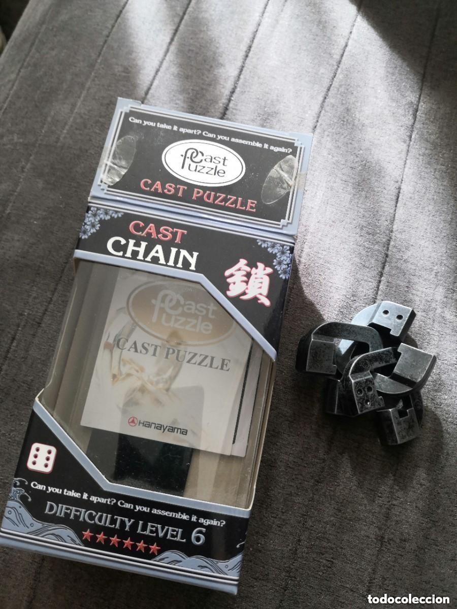 Puzzles: PUZZLE , Hanayama Huzzle Cast CHAIN - Puzzle Piezas Metal level 6 estrella