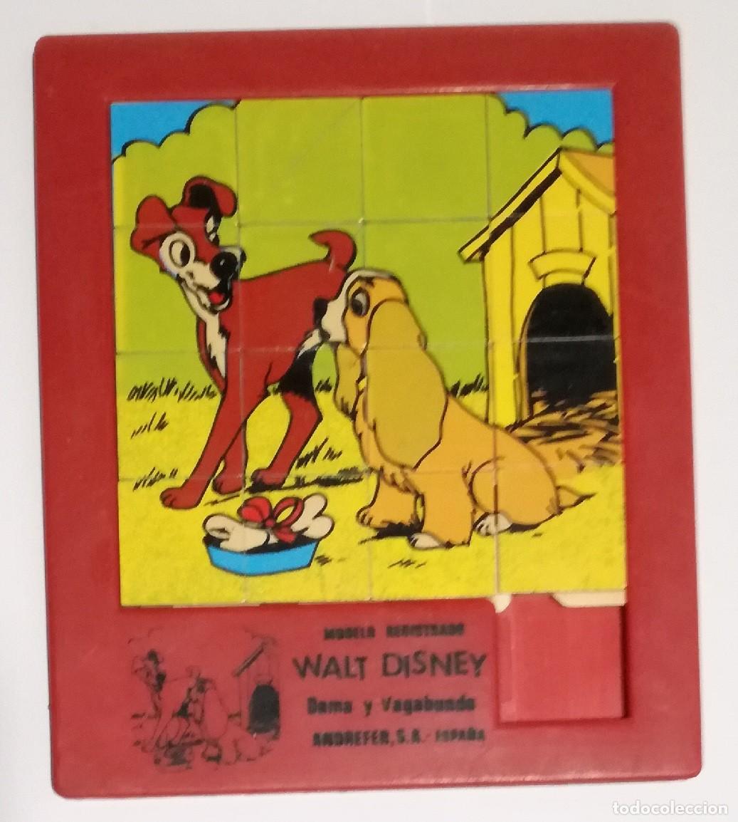 Puzzles: Puzzle rompecabezas laberinto deslizante Andrefer: Dama y Vagabundo, Walt Disney