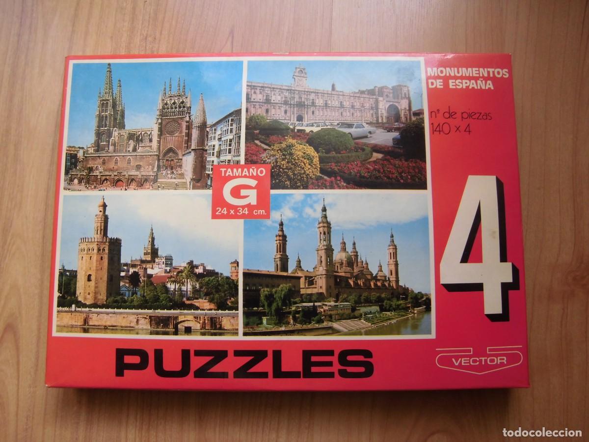 Puzzles: PUZZLE 140 x 4 MONUMENTOS DE ESPA&Ntilde;A VECTOR - Foto 1