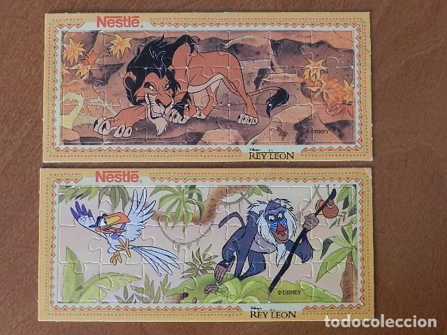 Puzzles: Lote 2 Puzzles El rey le&oacute;n NESTLE extrafino Disney puzzle