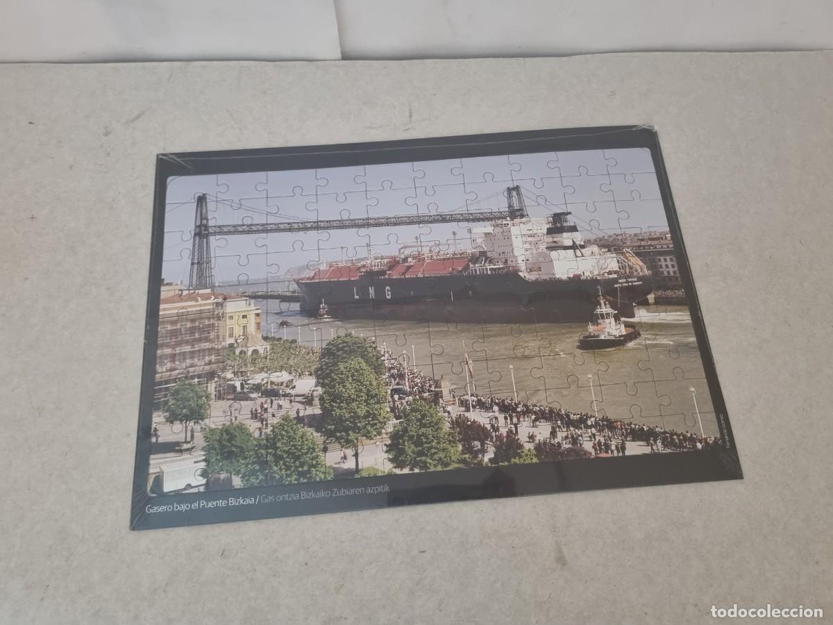 Puzzles: Puzzle de 100 piezas El puente colgante de Bilbao precintado