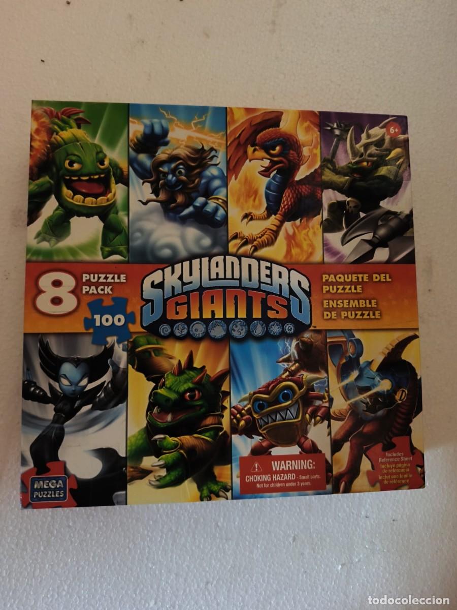 Puzzles: Skylanders Giants .Mega Bloks/Mega Puzzles. paquete coleccionable de 8 puzzles . 800 piezas . 2012..